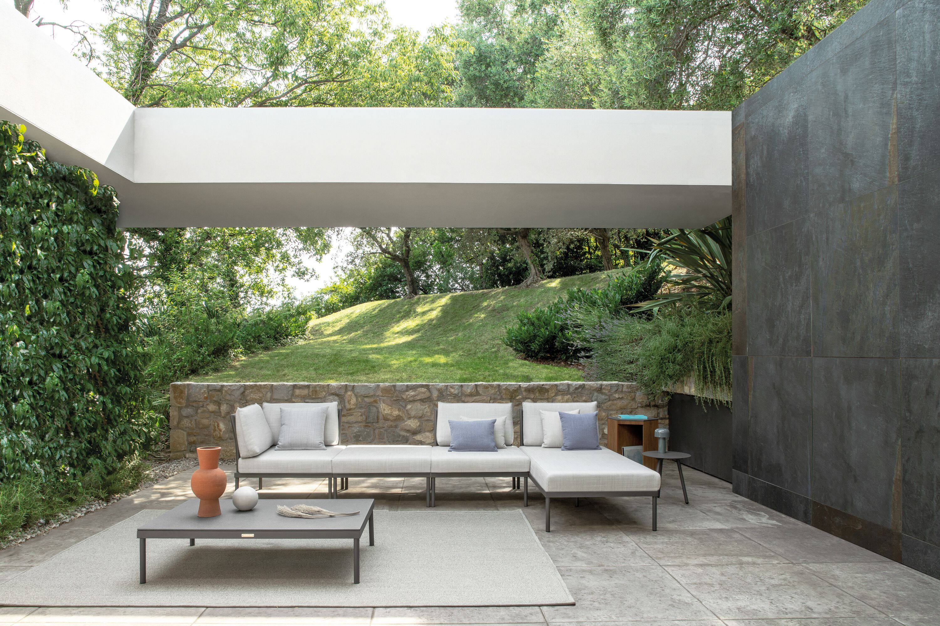 Тканевое угловое садовое кресло с подлокотниками Atmosphera ARCH-00126587 - Вид №2