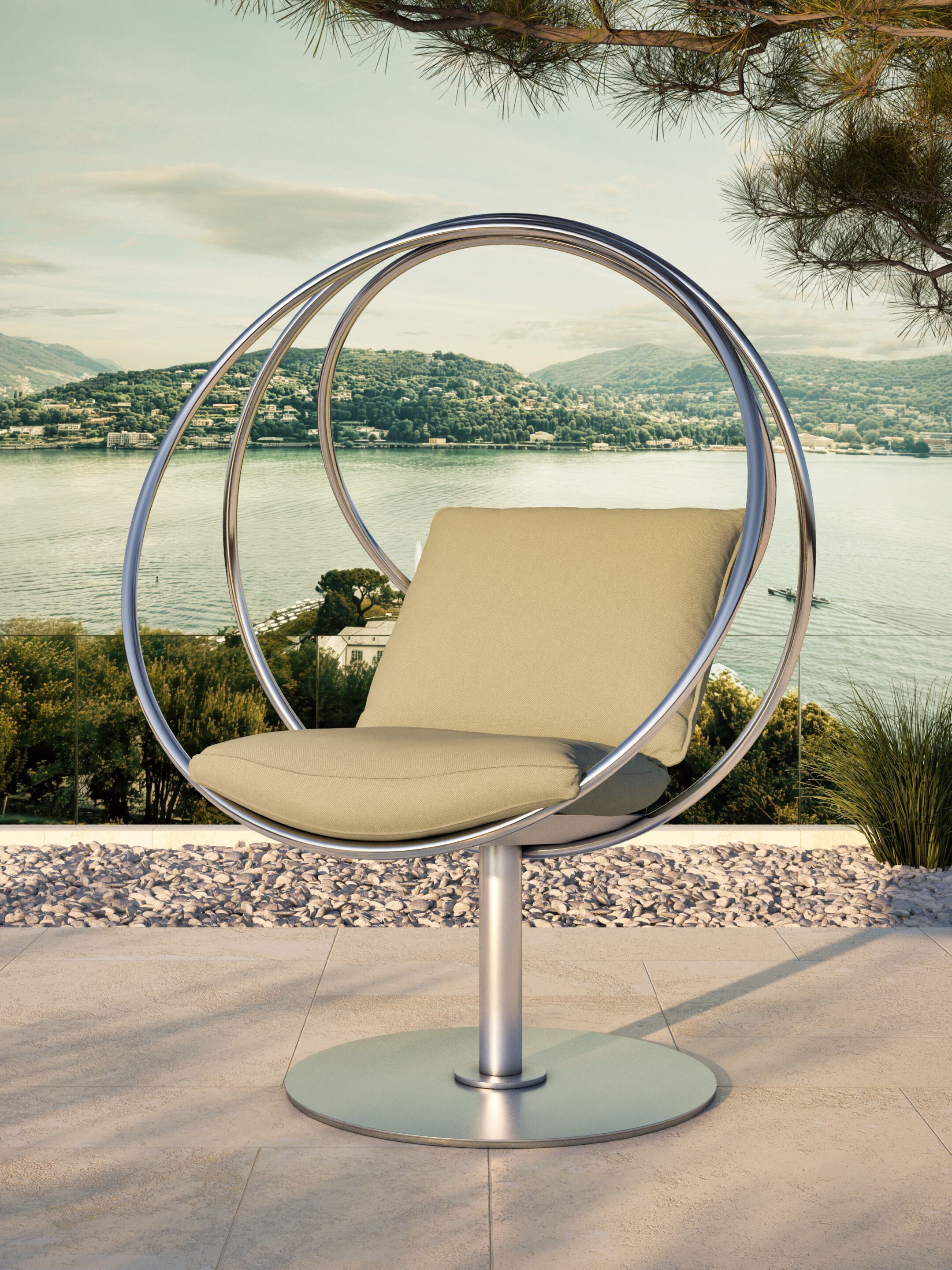 Садовый стул из нержавеющей стали Galbiati Outdoor Alpemare Collection ARCH-00035389 - Вид №6