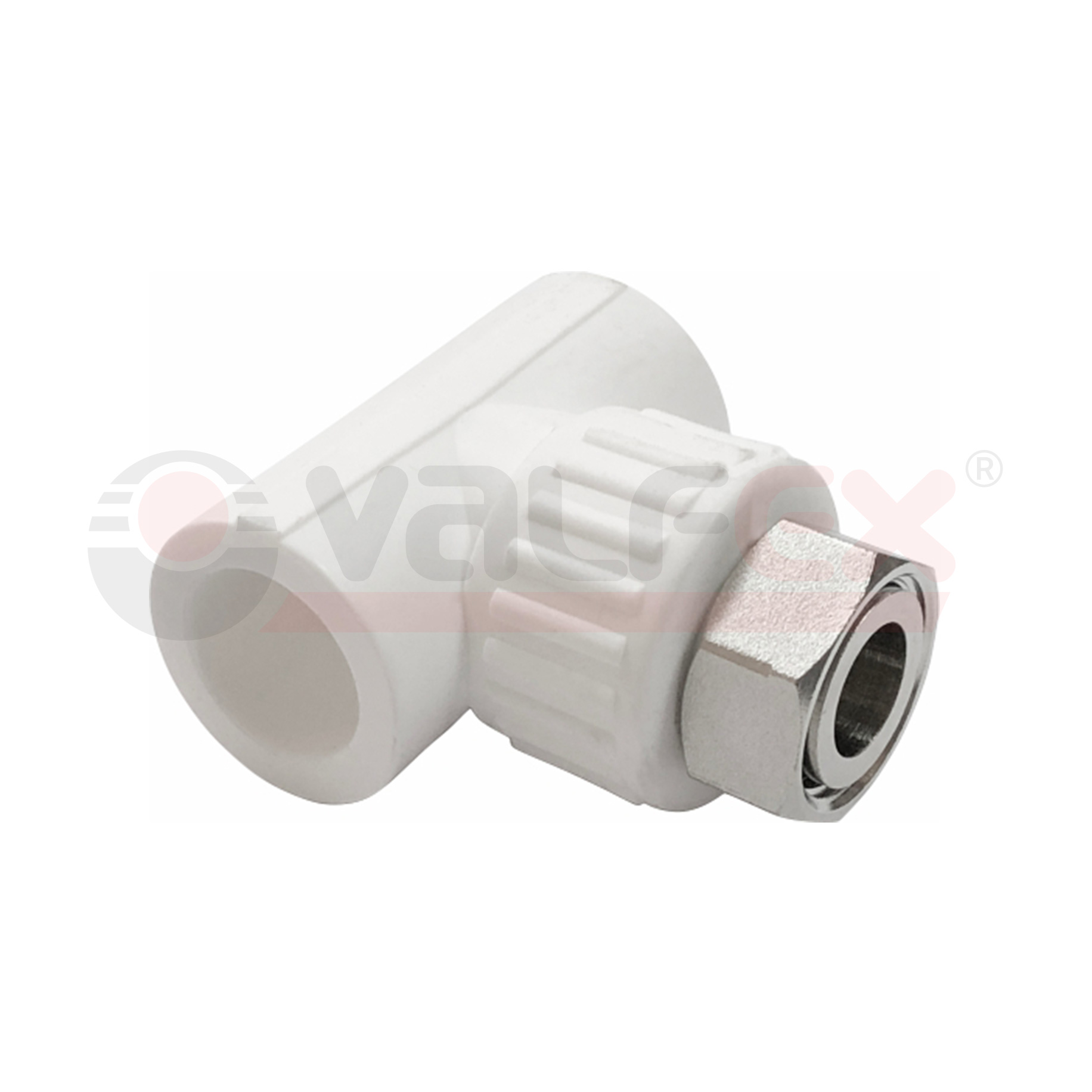 10140232Г Valfex Тройник комбинированный с накидной гайкой 