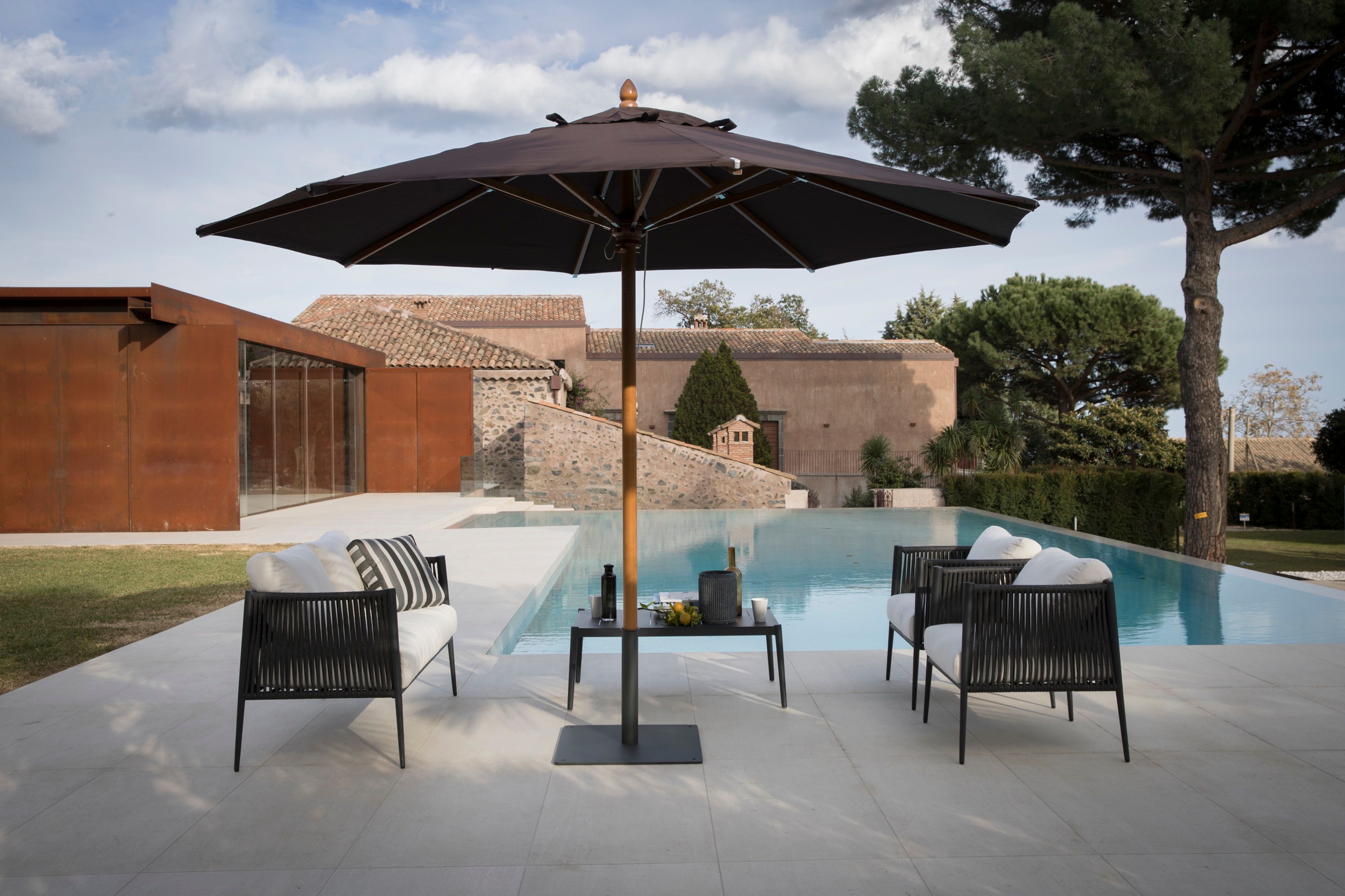 Съемный садовый диван из акриловой ткани Unopiù свет ARCH-00097033 - Вид №7