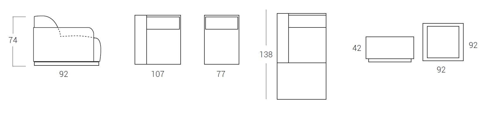3-местный кожаный диван Egoitaliano Kongens ARCH-00107837 - Вид №3
