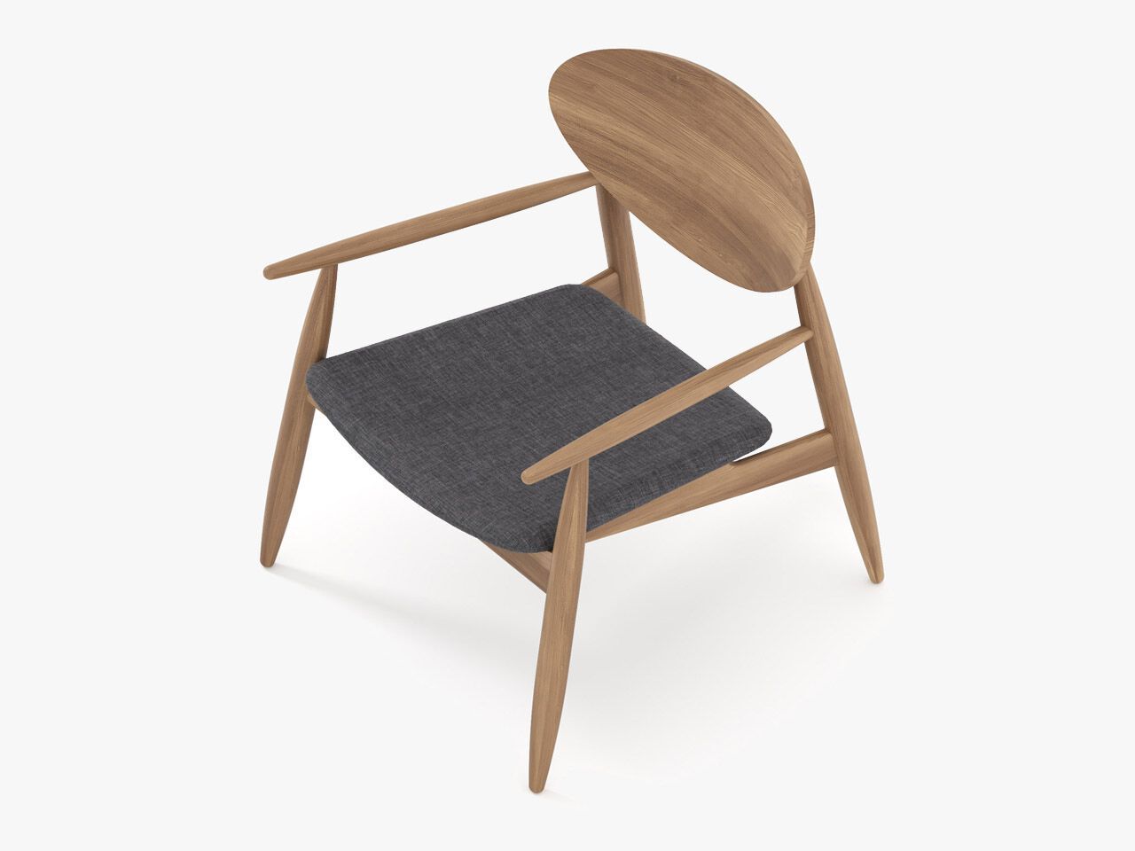 Стул из массива дерева с подлокотниками Air Division ARCH-00114429 - Вид №2