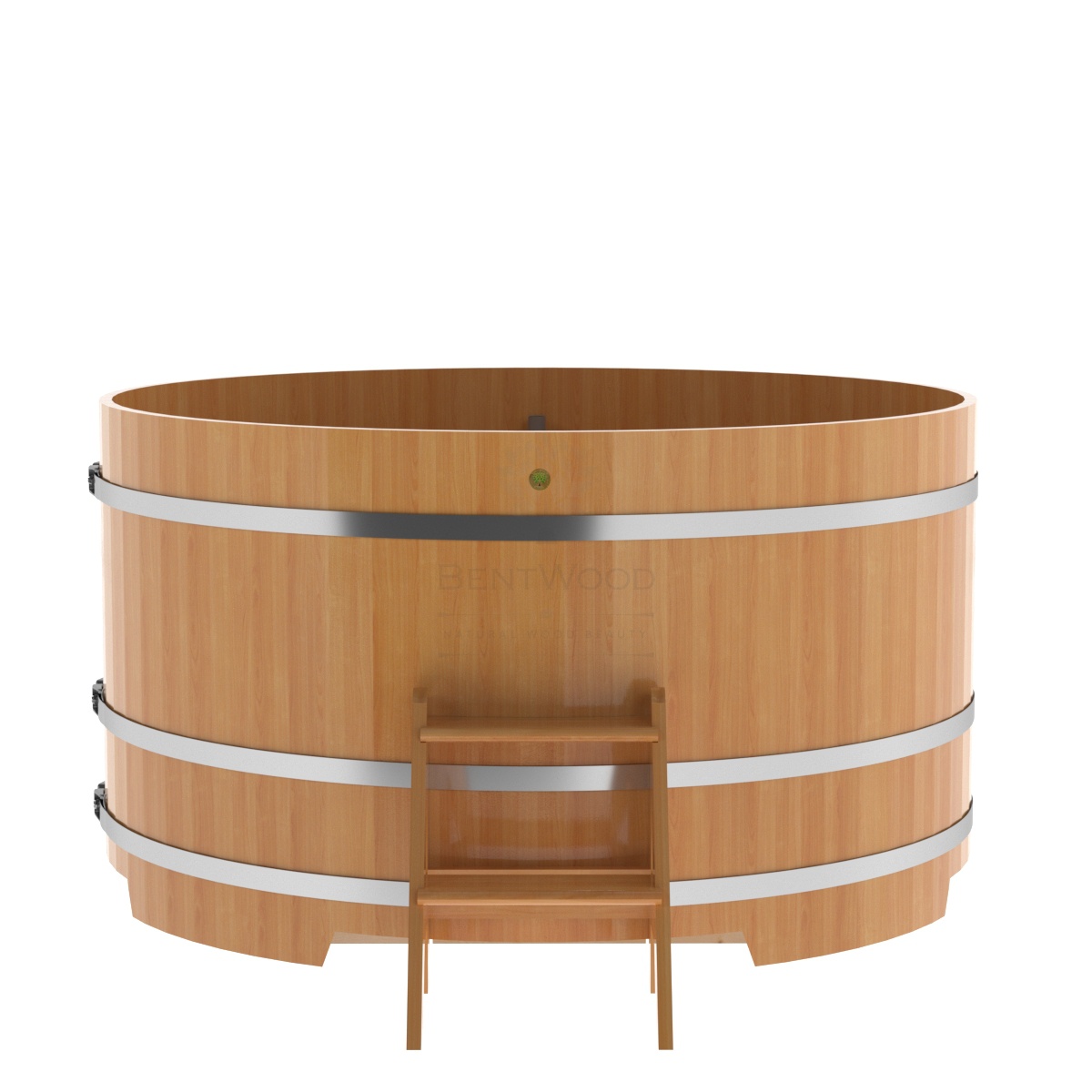 1212 Купель круглая из лиственницы d=1,80х1,0 натуральная премиум Alyarus  - Вид №3