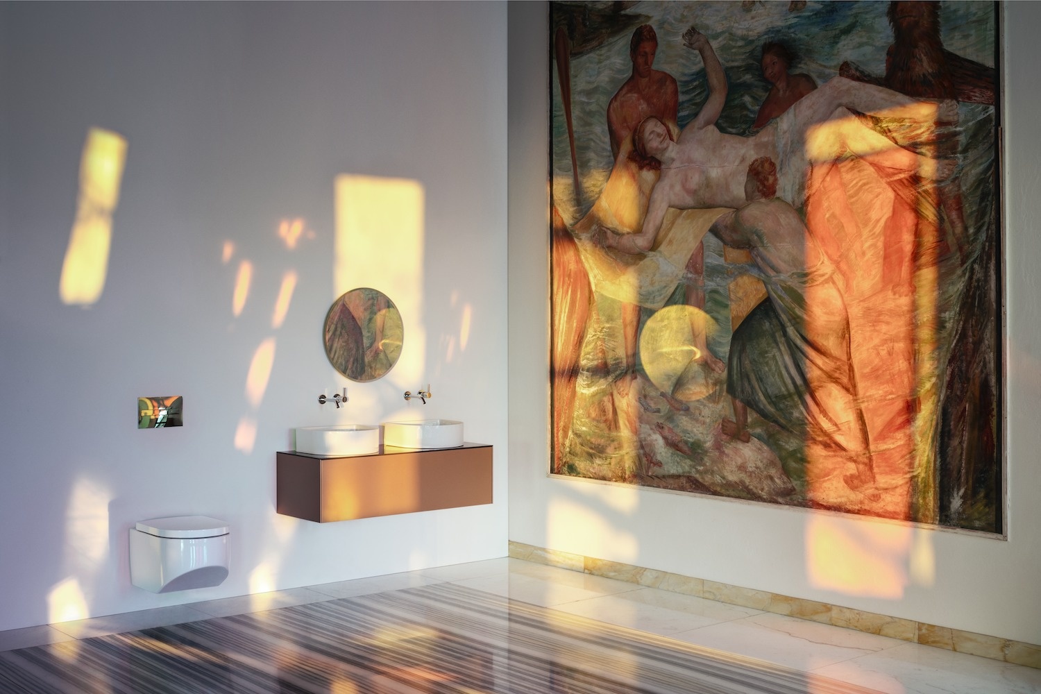 H3113360041201 Смеситель для раковины, настенный, для установки с Simibox 2-Point, фиксированный излив 175 мм LAUFEN PRO - Вид №21