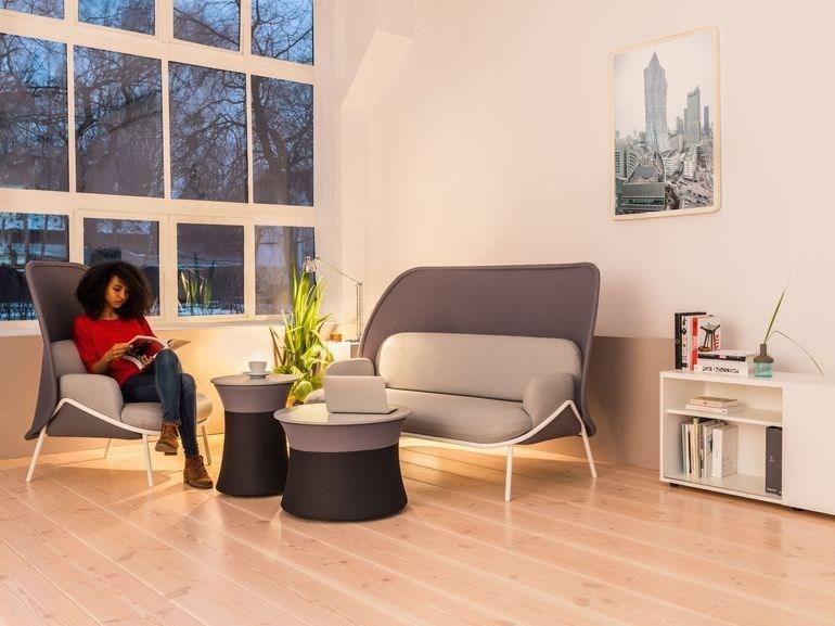 MDD Низкий круглый тканевый журнальный столик для гостиной Mesh sun-id-1406556 - Вид №5