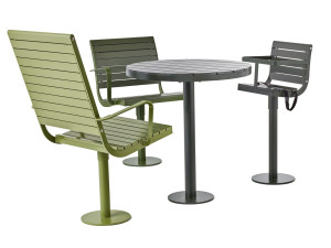 Наружное сиденье из стали с порошковым покрытием