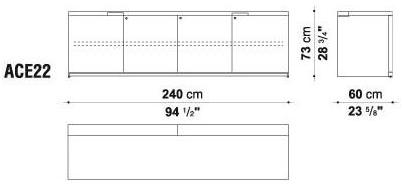 B&B Italia Project Низкий офисный шкаф с замком Ac executive sun-id-1430182 - Вид №9