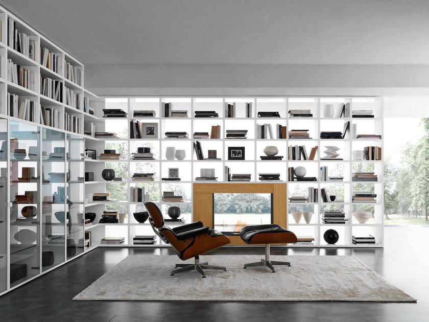 Presotto Модульный книжный шкаф с открытой стенкой Pari&dispari fuoco sun-id-1440967 - Вид №3