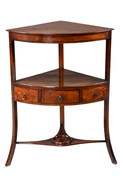 SOR27466 Угловой умывальник из красного дерева ijlbrown 