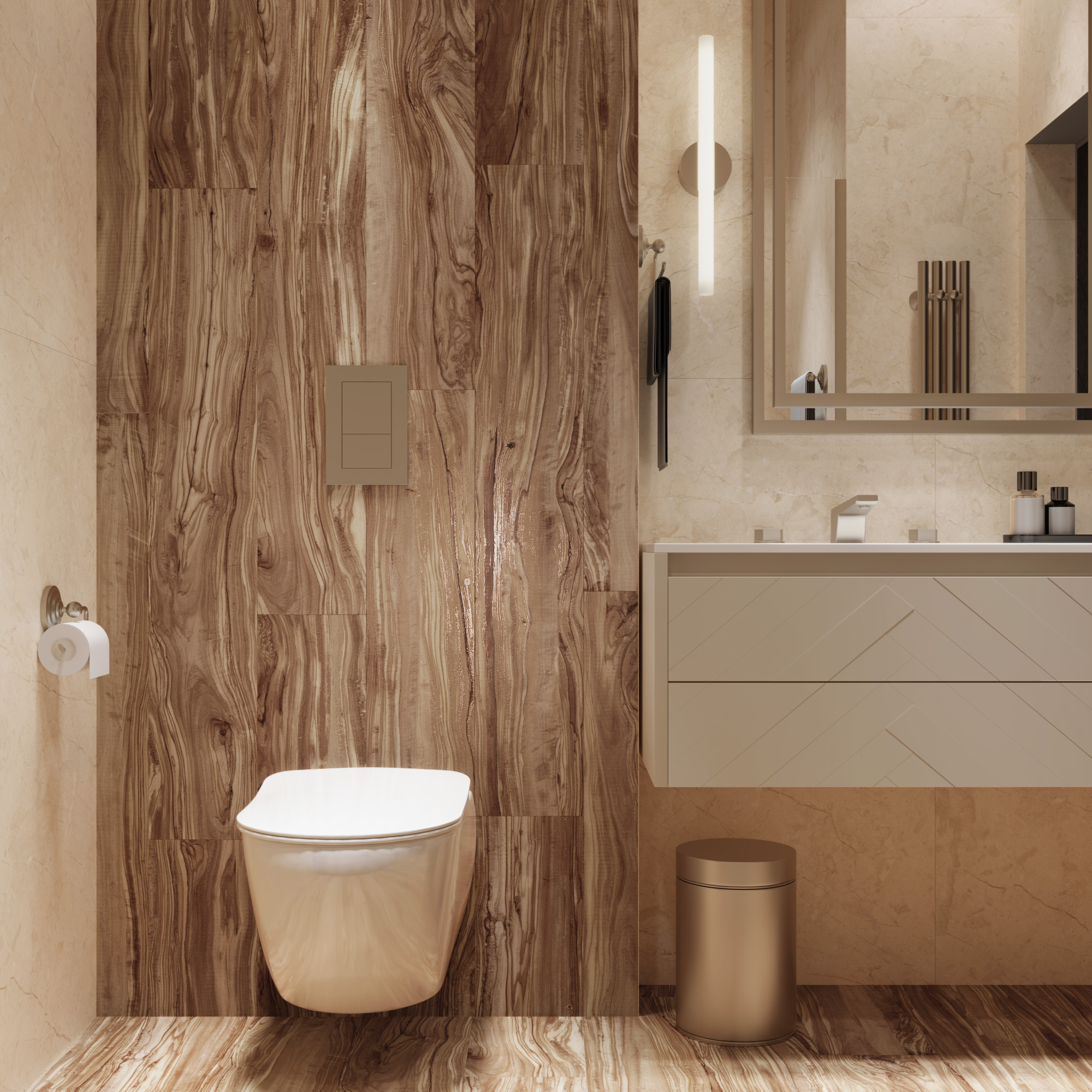 Керамогранит PEARSIAN WOOD NATURAL 20х120 Creanza CW-CR03-B - Вид №18