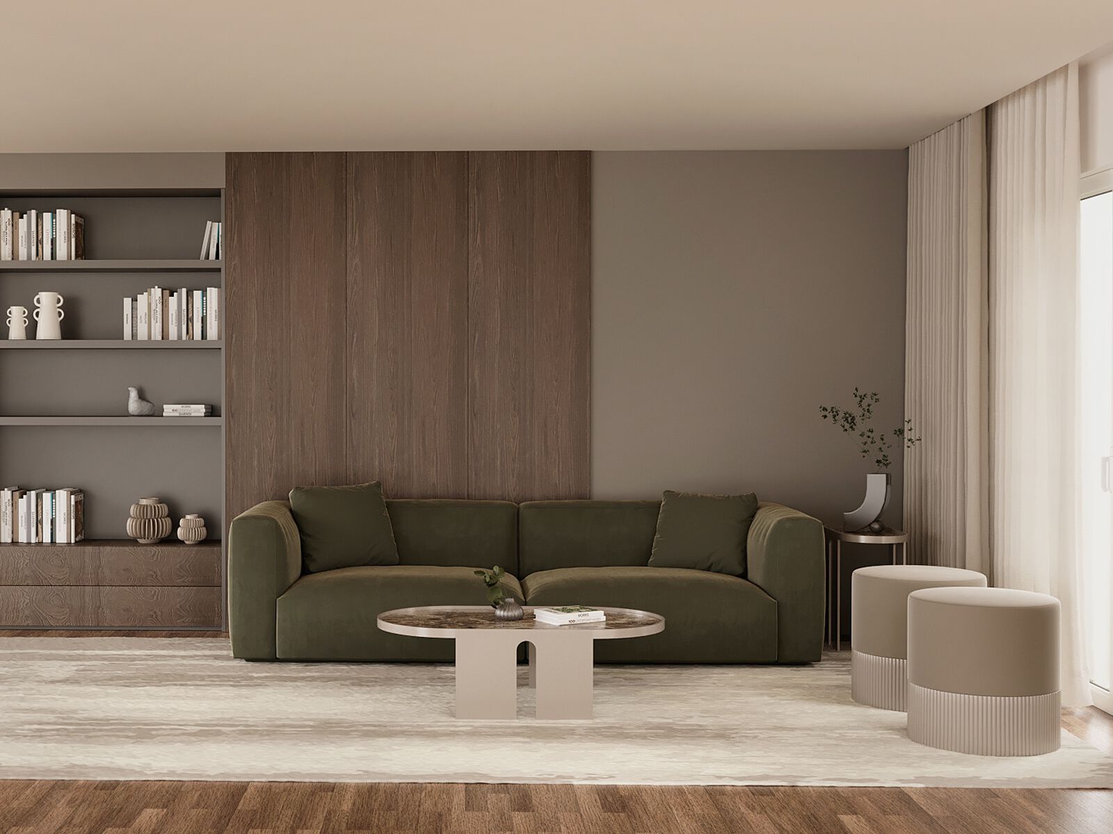 3-местный тканевый диван ANA ROQUE INTERIORS ARCH-00114737 - Вид №1