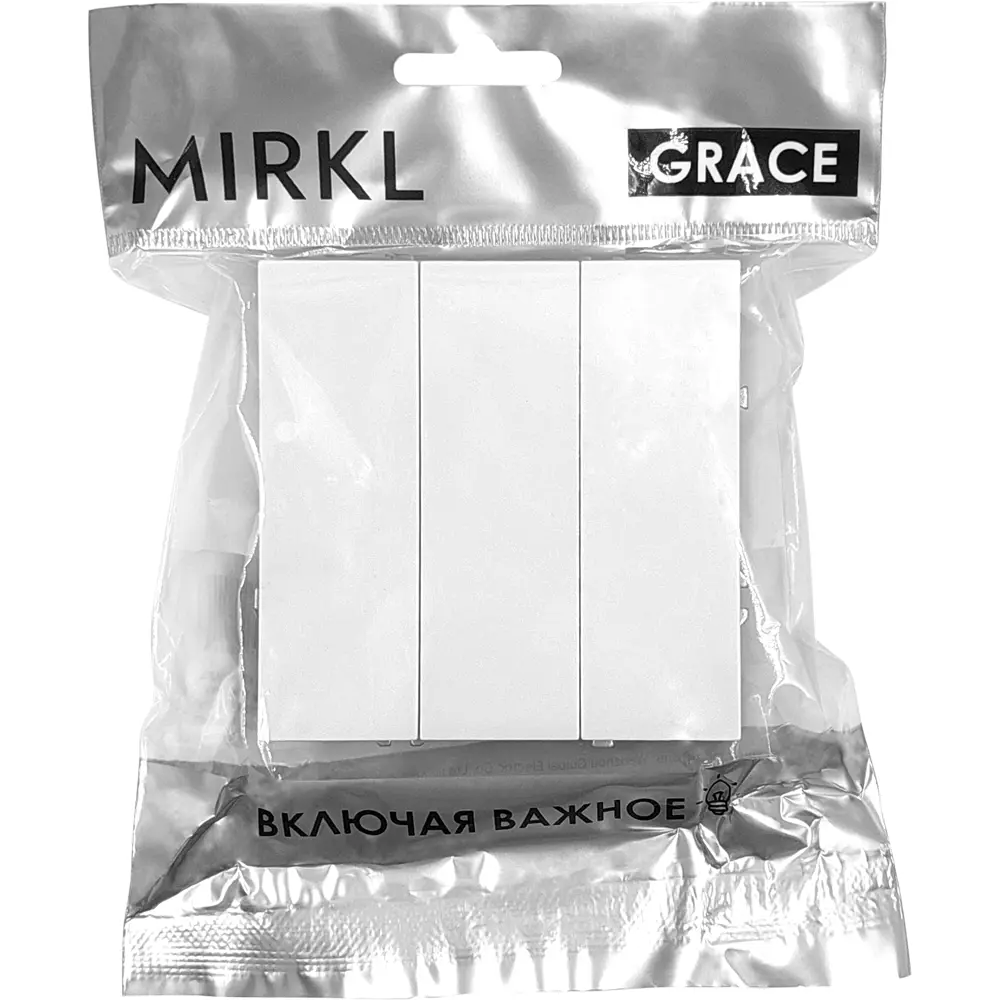 Выключатель Mirkl Grace: трёхклавишный для скрытого монтажа 89393866 STLM-1543986 - Вид №4