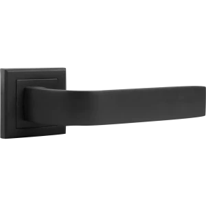 Ручка дверная на розетке Z 202 BP, цвет чёрный 82105546 STLM-2008754
