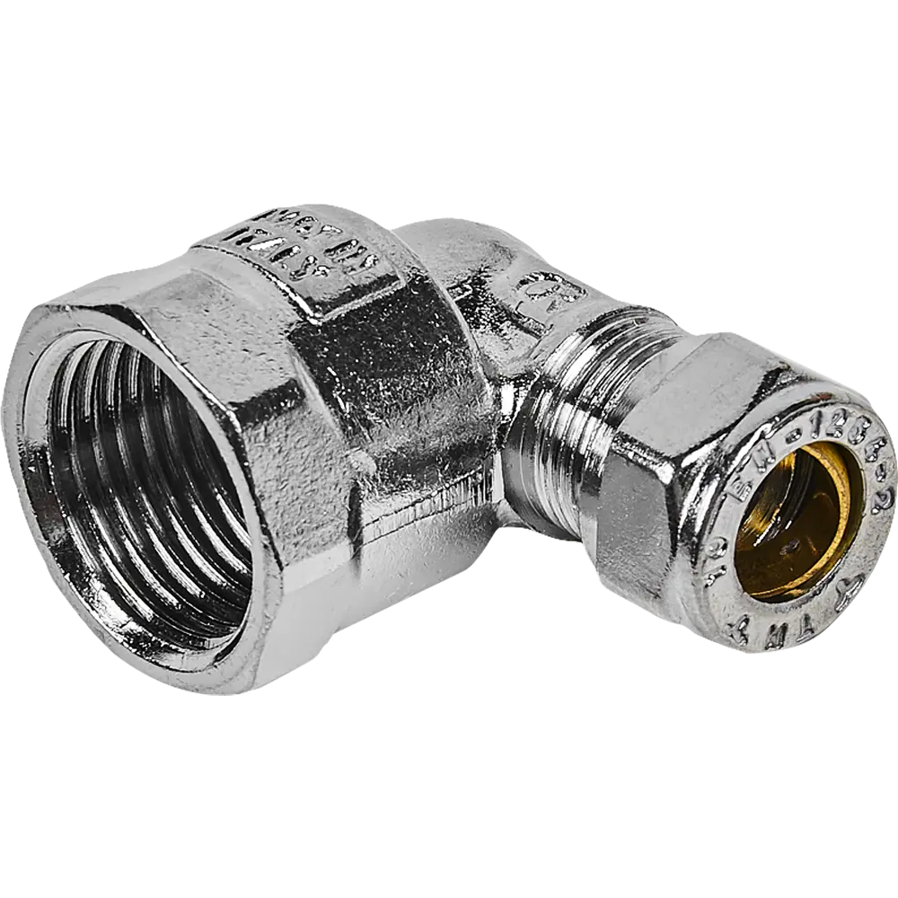 Угол обжимной Tiemme 90° 1/2"×10 мм для трубных систем 82910809 STLM-0037866