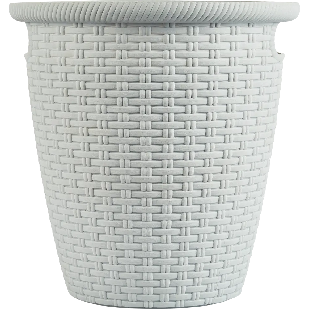 Кашпо для цветов Ingreen Rattan ø26.6 см v10 л пластик серый STLM-2199093 - Вид №6