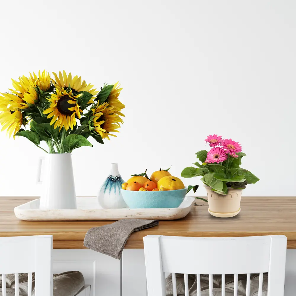 Горшок цветочный Газонcity Рома ø20 h15.3 см v3 л пластик бежевый STLM-2154257 - Вид №2