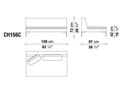 Угловой диван из ткани B&B Italia ARCH-00112684 - Вид №9
