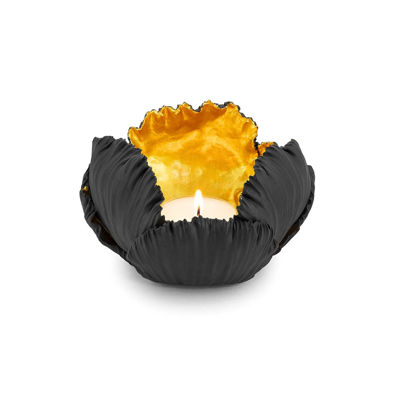 300219-18 ABHIKA СВЕЧА. KAIL H10 D17 WHITE/GOLD  - Вид №1