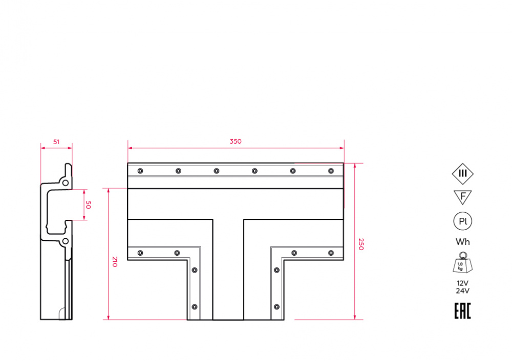 SN 314 Соединительный элемент (Т-образный) для Stellanova SABER 50  - Вид №2