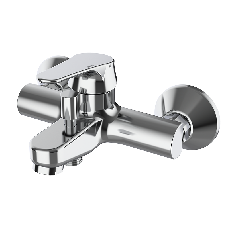 35164350 BASIC Chrome Смеситель ванна-душ Хром GRB MIXERS E-PLUS