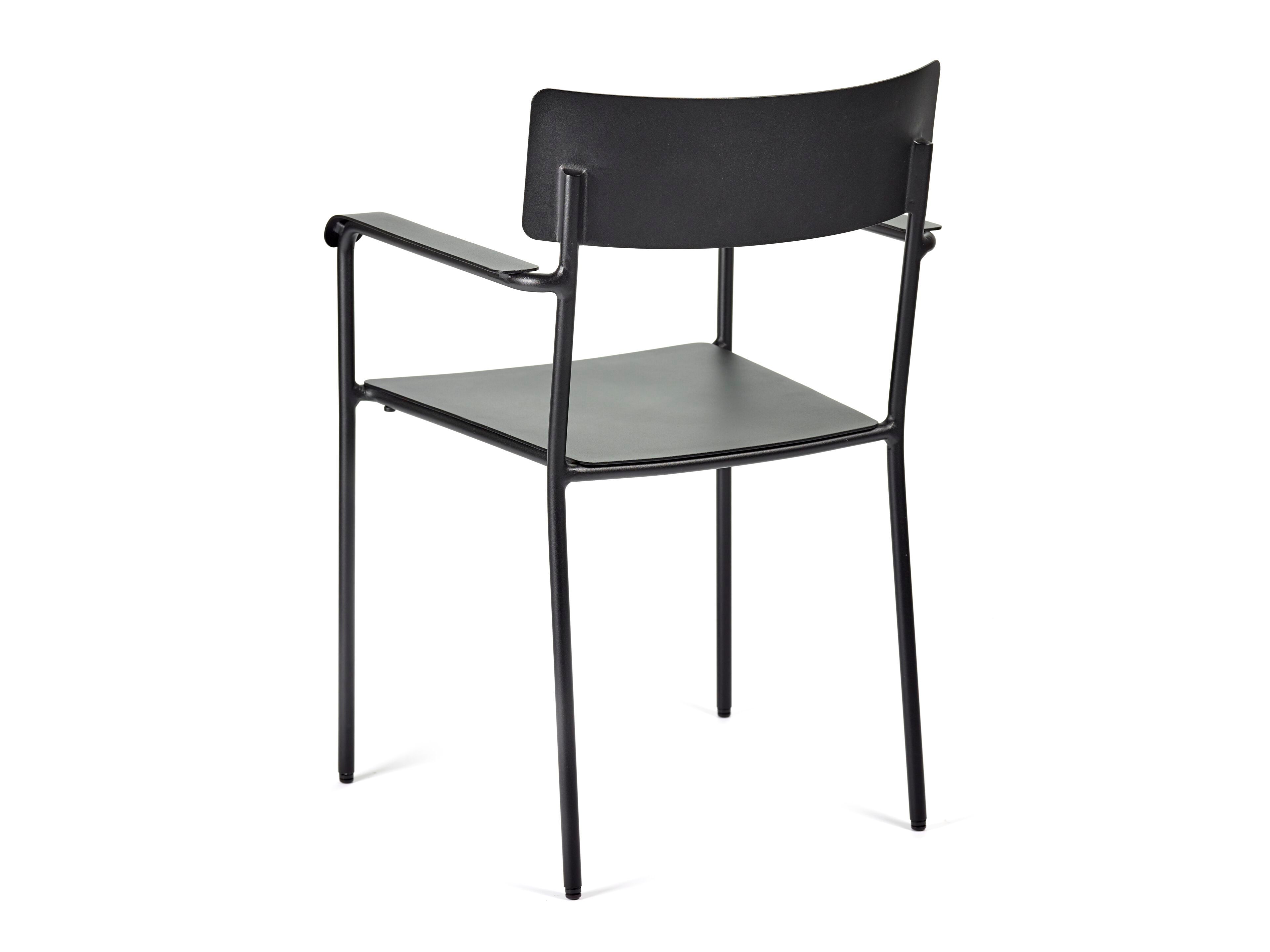 Алюминиевый стул с порошковым покрытием с подлокотниками Serax август ARCH-00023556 - Вид №10