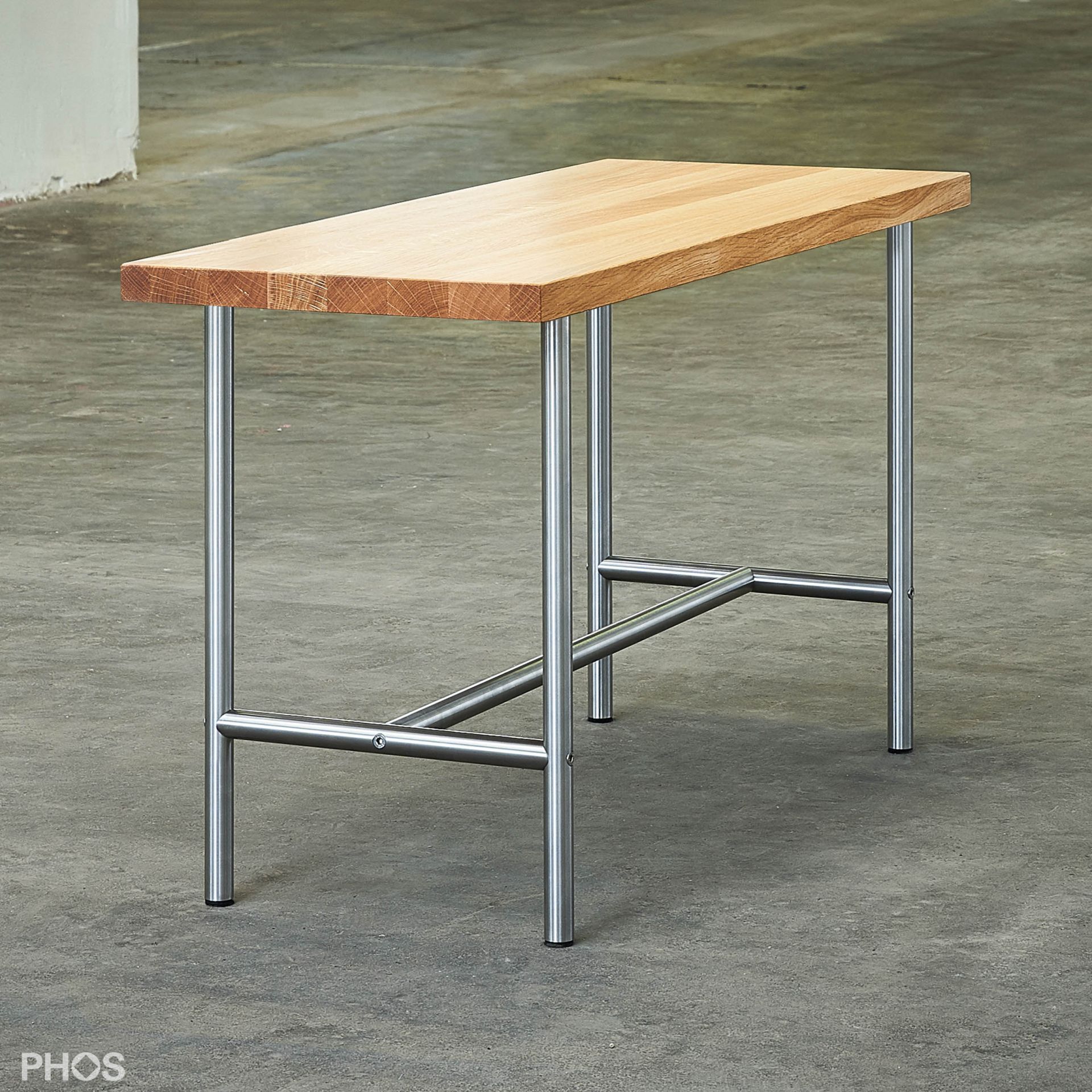 SiB600-Eiche Скамья с сиденьем из массива дуба, ширина 75 см. PHOS  - Вид №2