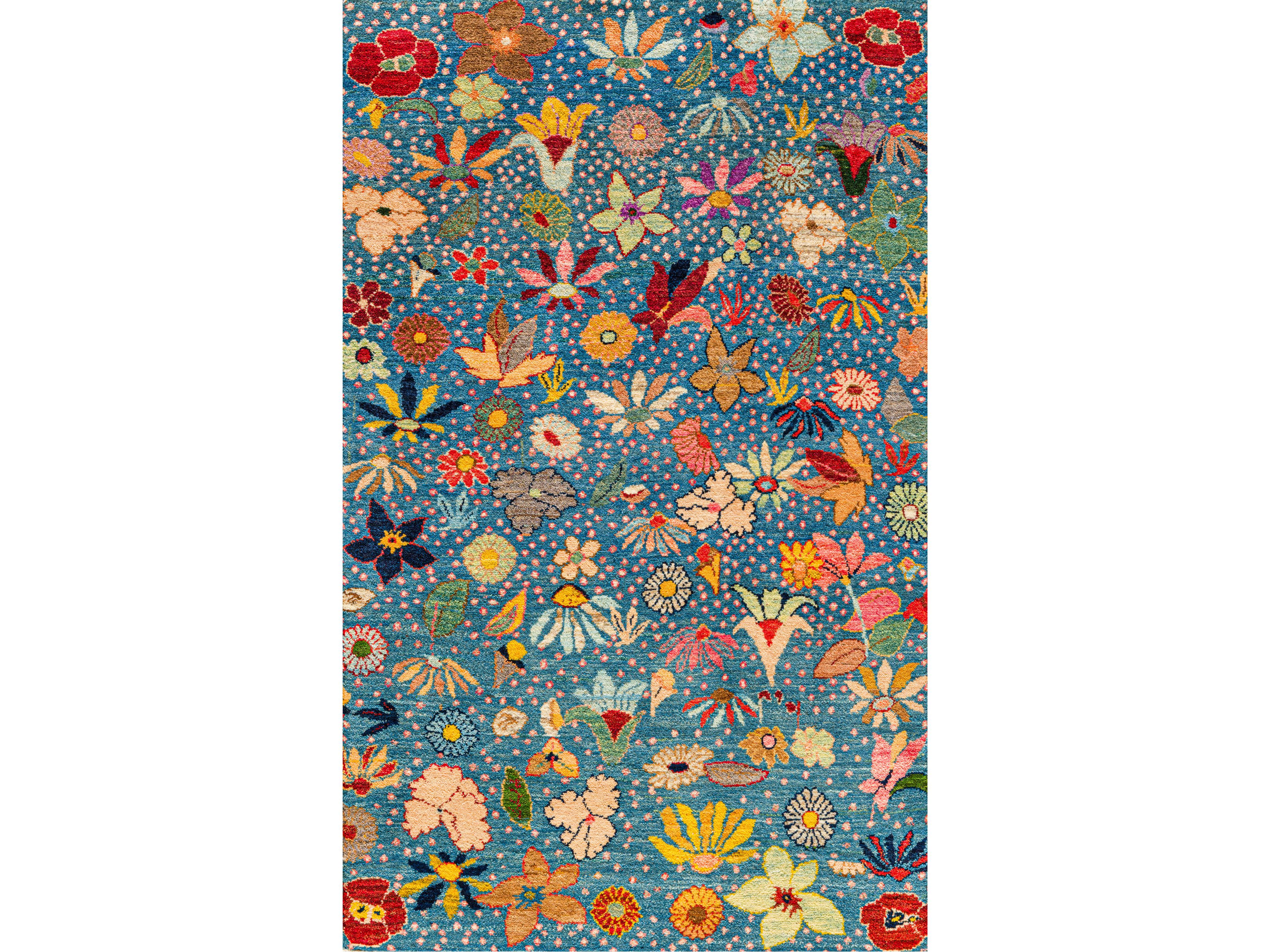 Прямоугольный шерстяной цветочный ковер Zollanvari Garden of Eden-Designer ARCH-00003451 - Вид №1