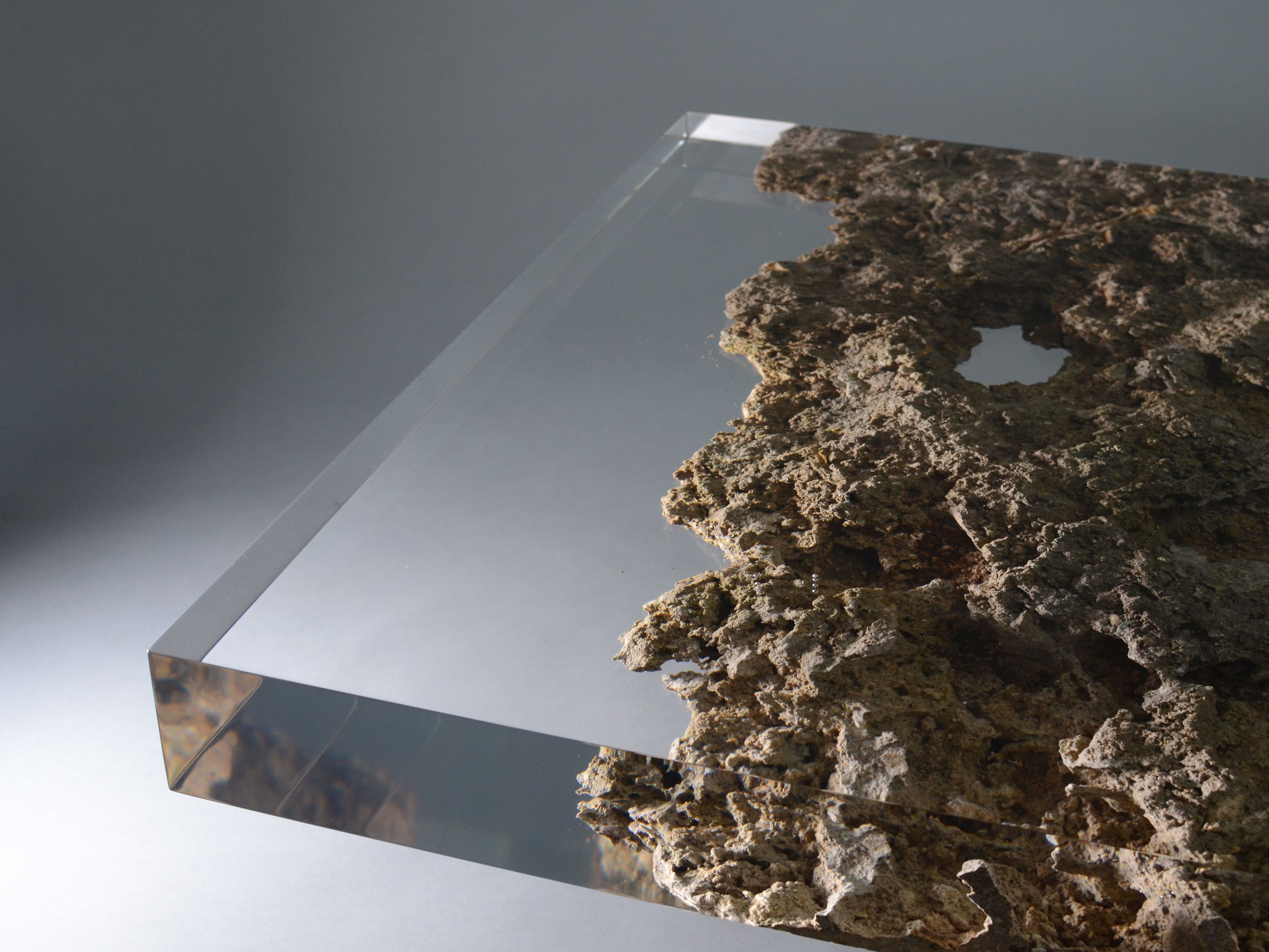 Прямоугольный журнальный столик из травертина от Rapolano alcarol Bedrock ARCH-00027953 - Вид №8