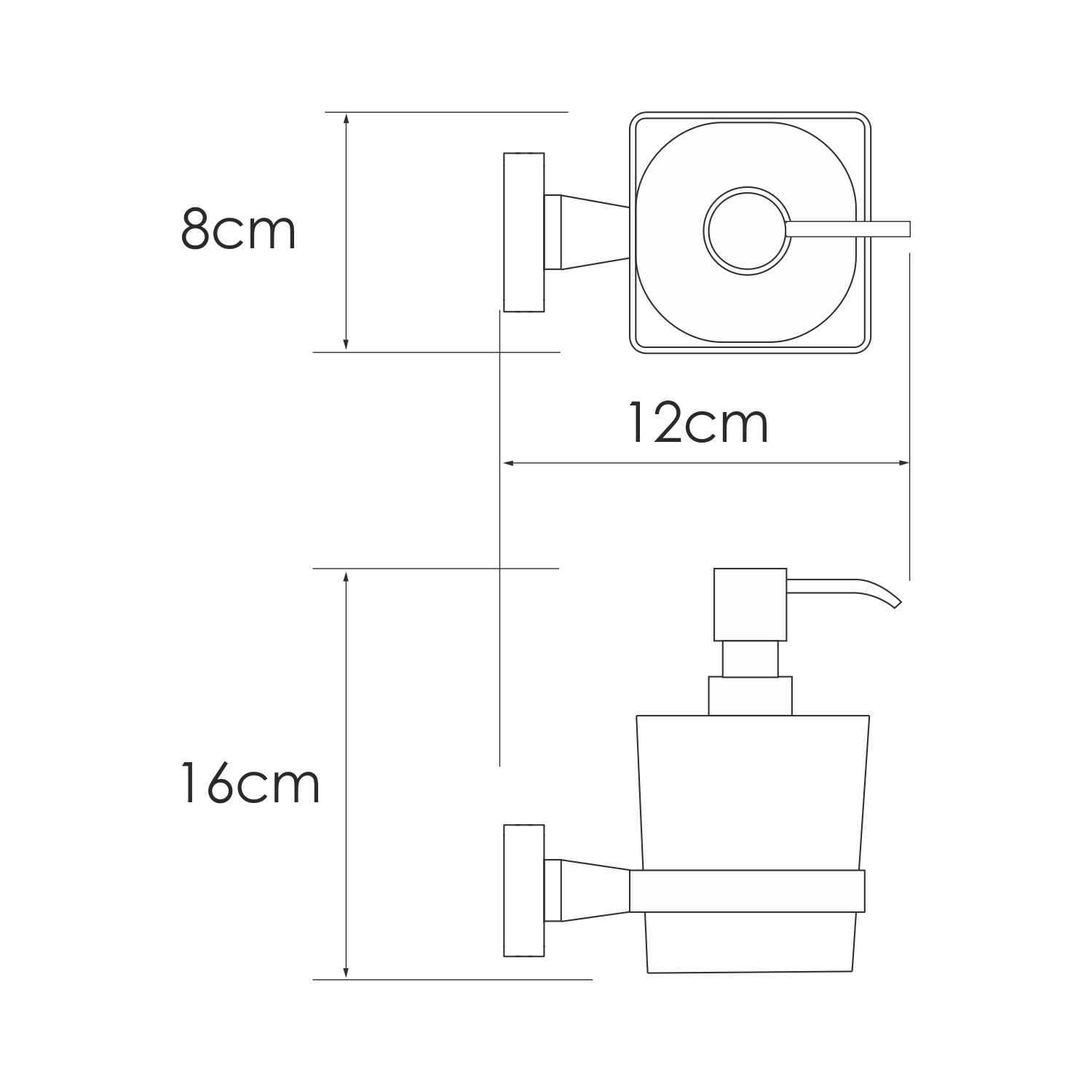 K-8799 Rhin Дозатор для жидкого мыла WasserKRAFT Rhin K-8700  - Вид №1
