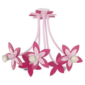 Детская подвесная люстра Flowers "Цветы" розовая NOWODVORSKI FLOWERS 326470 Розовый