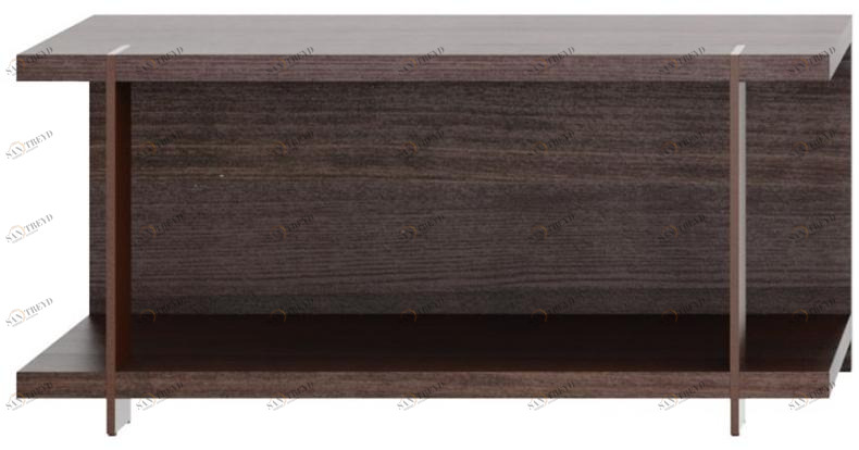 JESSE Низкий дубовый журнальный столик с журнальной полкой Simon system sun-id-1414911