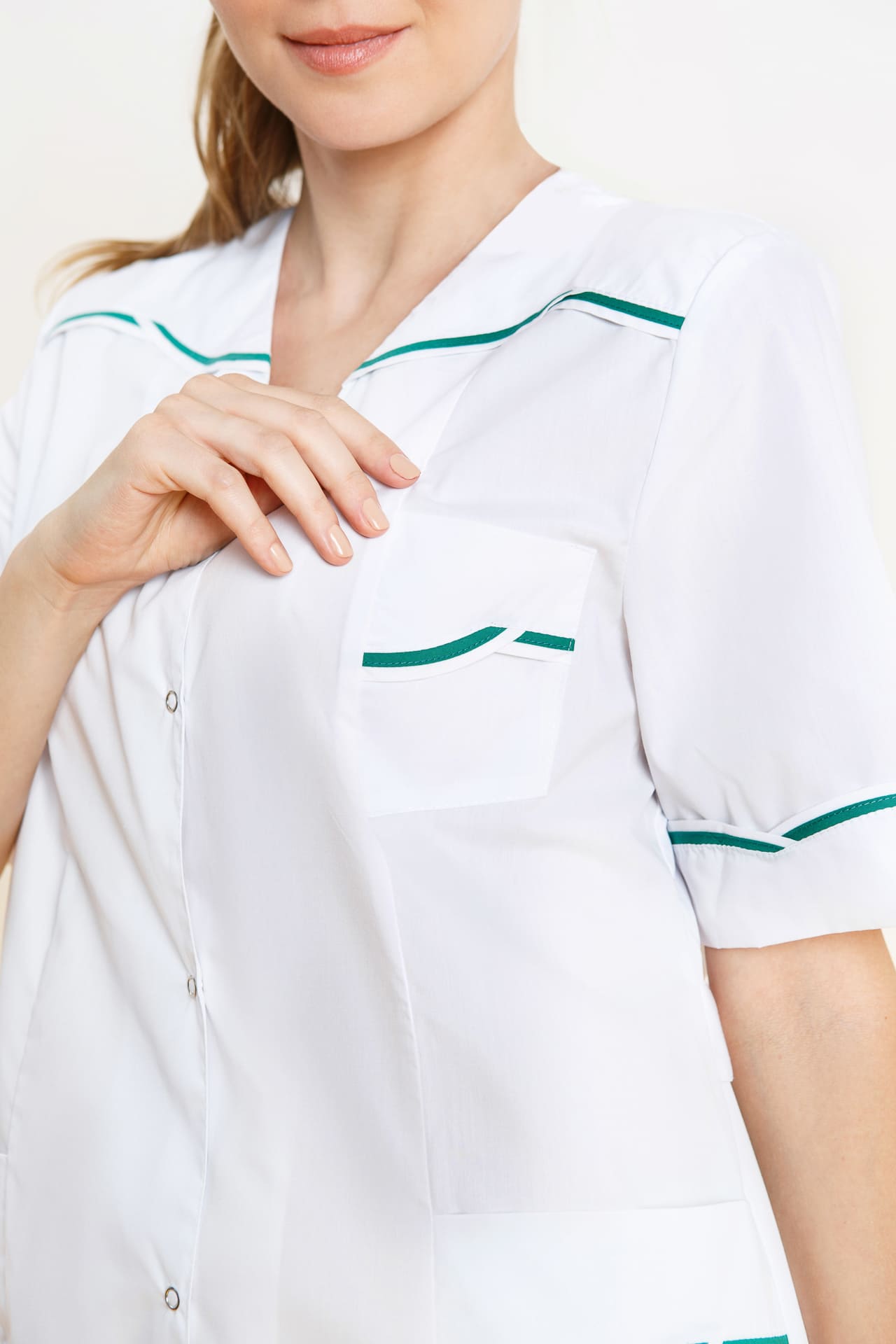 64750 Халат "Силуэт" женский  Медицинская одежда  размер 54/158-164 Спецодежда  - Вид №6