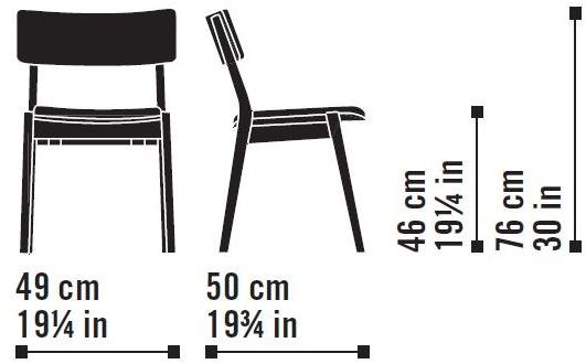 Very Wood Штабелируемый стул из ткани Frame sun-id-1365028 - Вид №16