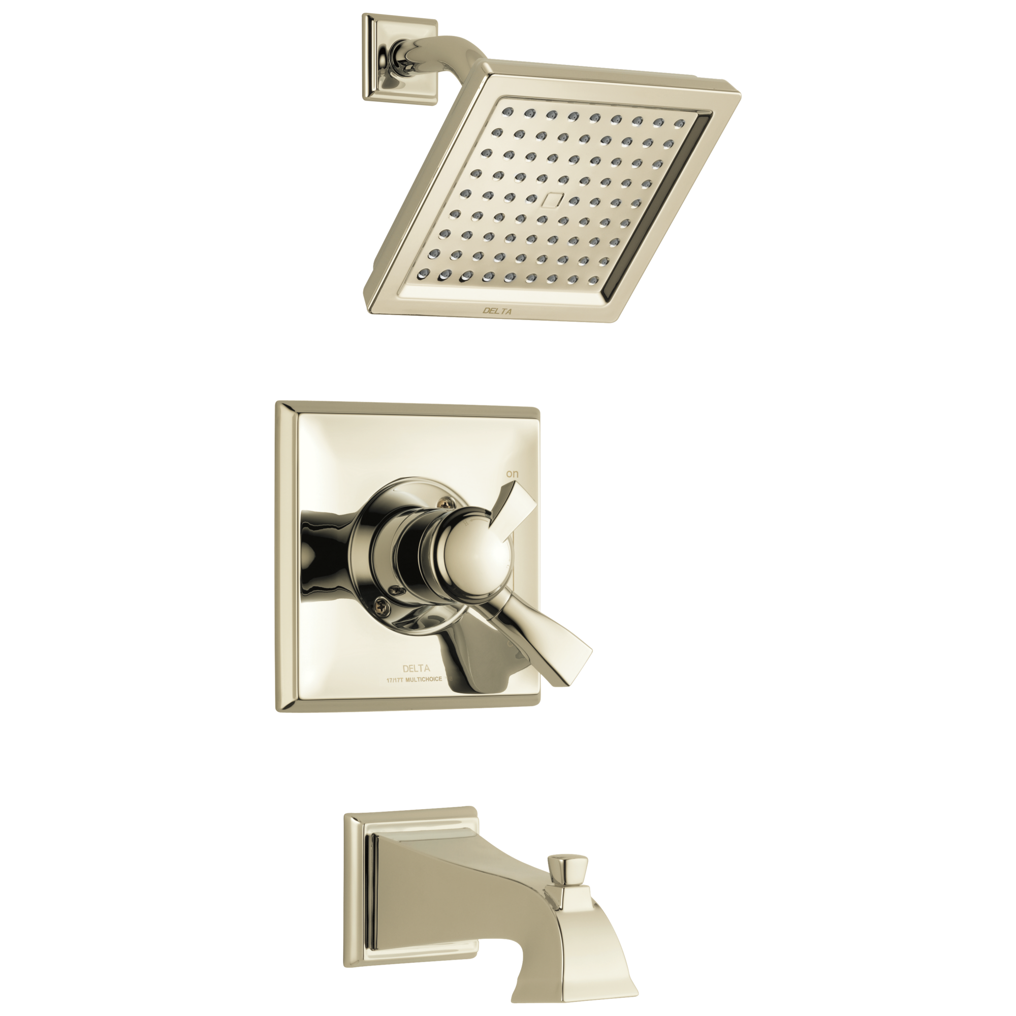 T17451-PN Для ванны и душа Monitor® 17 Series Delta Faucet Dryden Полированный никель 