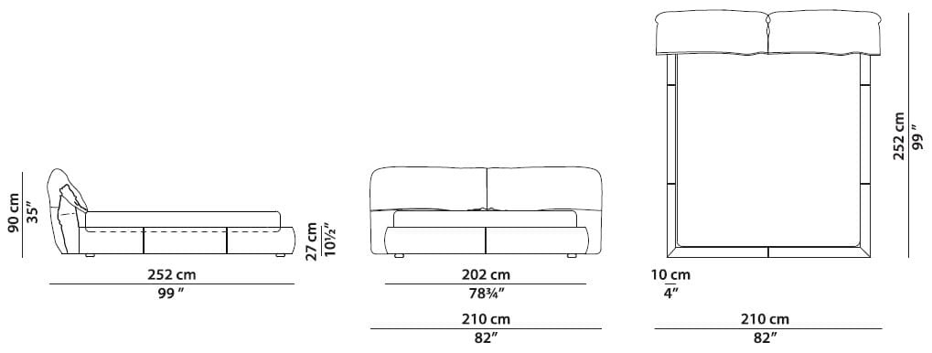 Мягкая двуспальная кровать Baxter Касабланка ARCH-00062186 - Вид №6