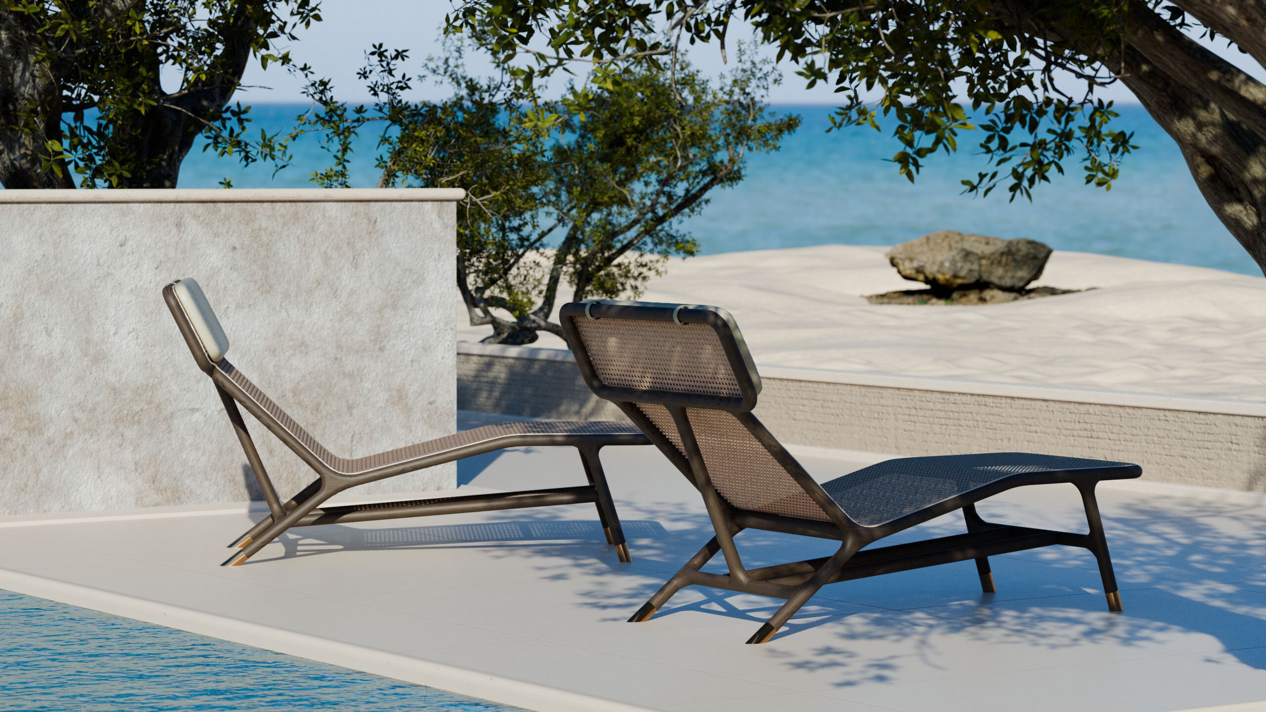 Венский соломенный шезлонг Morelato ARCH-00006762 - Вид №4