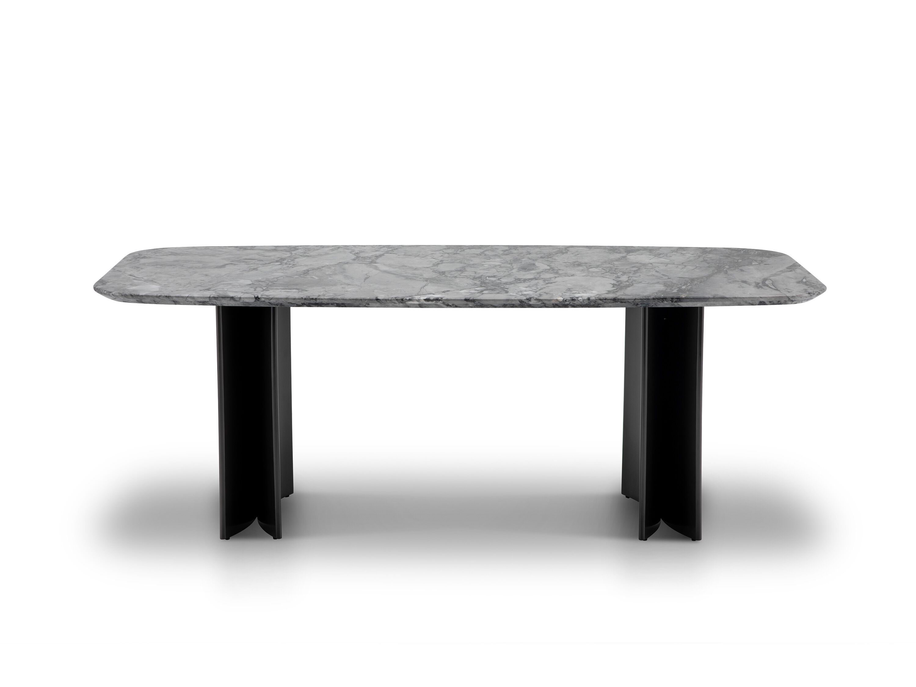 Прямоугольный обеденный стол из мрамора и нержавеющей стали CAMPO DE' FIORI AST829 ARCH-00004792