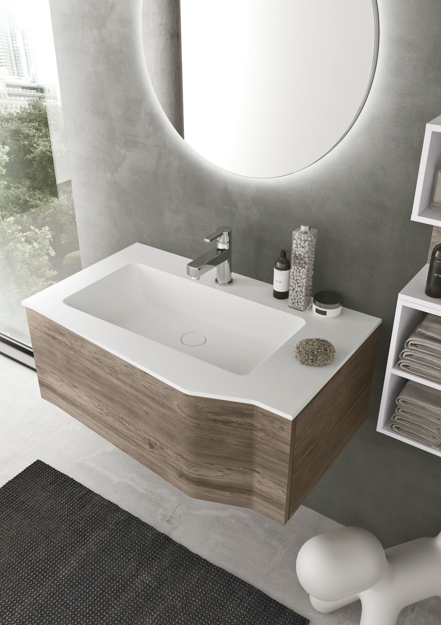 Подвесной умывальник с ящиками Gruppo Geromin Str8 ARCH-00002862 - Вид №1