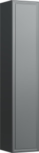 H4060620851701 Высокий шкафчик, 1 дверца, крепление на петли справа, 4 деревянные полочки LAUFEN PRO