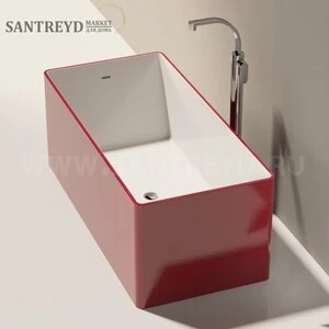 Ванна свободностоящая WASH 150 см красная