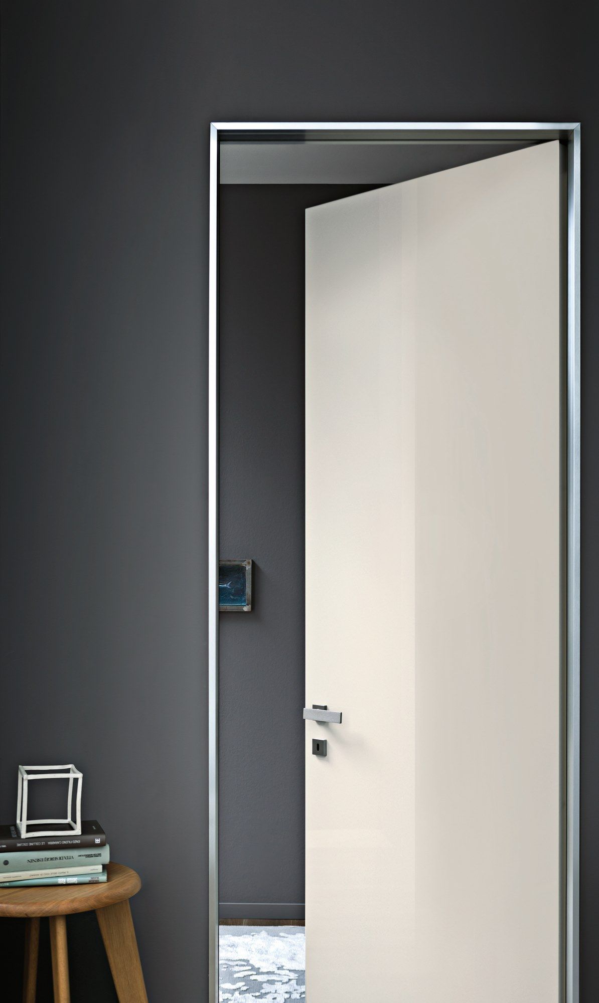 Алюминиевая и стеклянная распашная дверь с выдвижными петлями Lualdi двери ARCH-00112123 - Вид №12