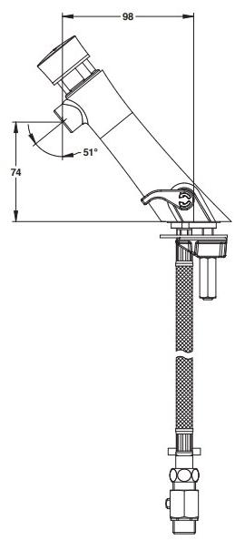 Порционный смеситель Presto Neo S 68403 для раковины 68403.0 - Вид №1