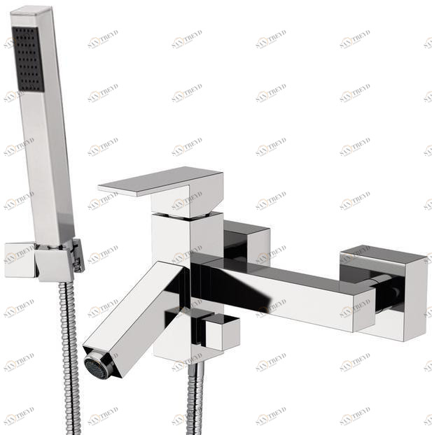 Rubinetterie Mariani Смеситель для ванны настенный с ручным душем Tower 230-tw