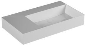 ELLP08146LQ0 Подвесная раковина настенная прямоугольная Azzurra Ceramica Elegance белая