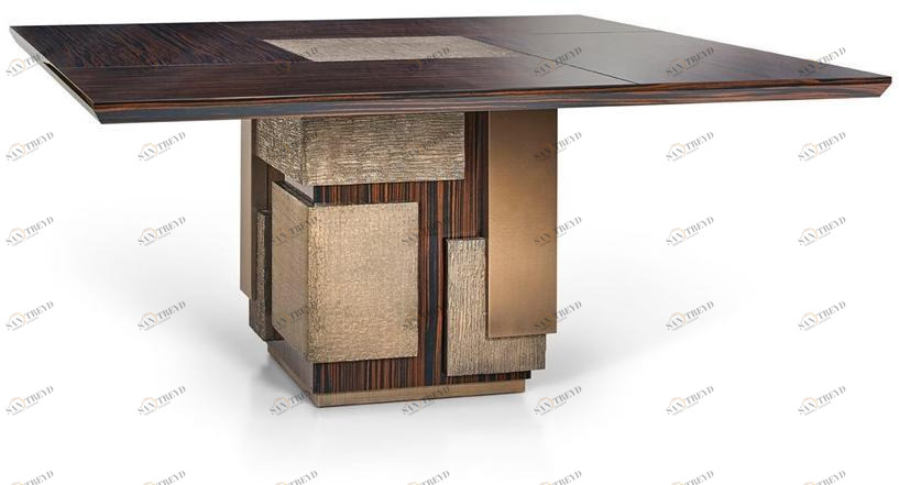 Sicis Квадратный стол из черного дерева Dalton sun-id-1393536