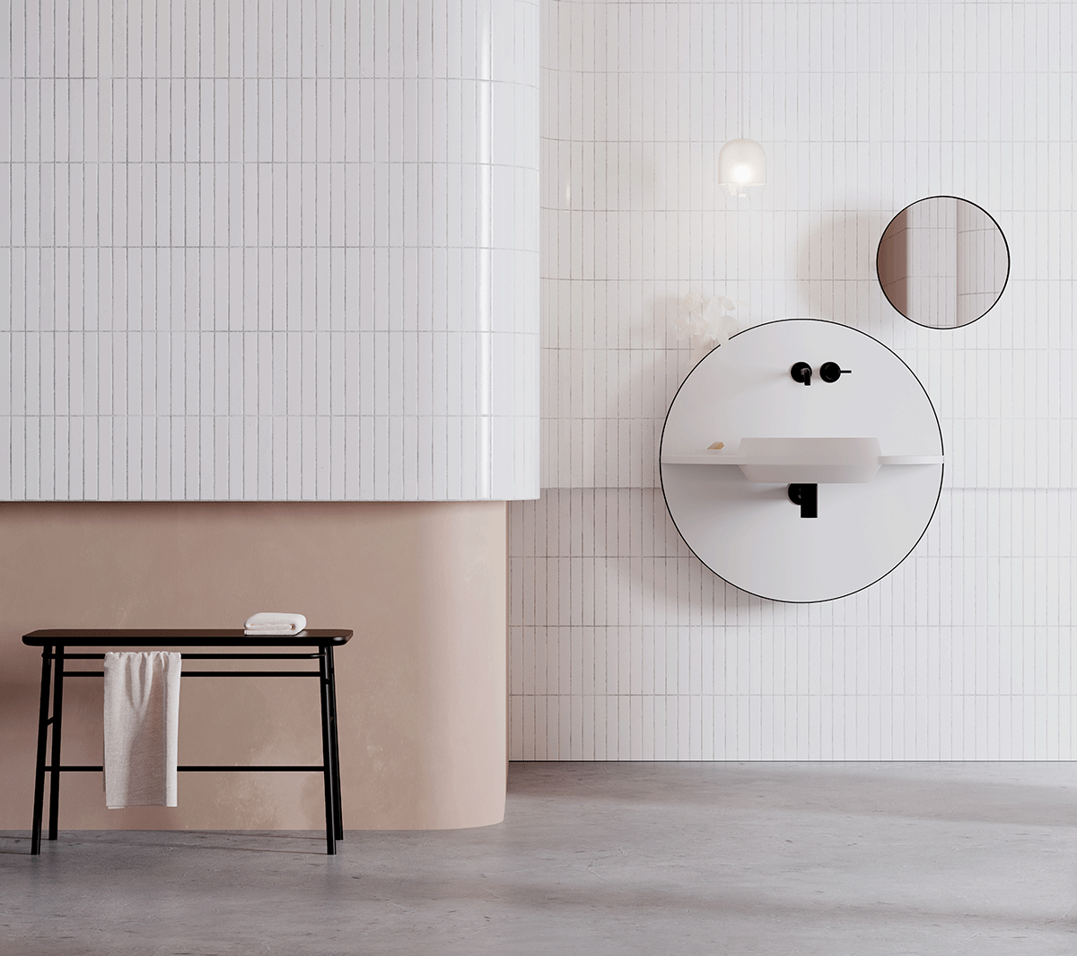 Ex.T Arco S Настенное круглое зеркало EXARCOSPROUNDNE  - Вид №1