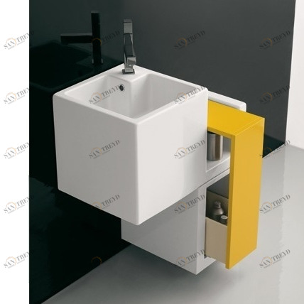 40179 Подвесная раковина настенная овальная Althea Ceramica  белая 