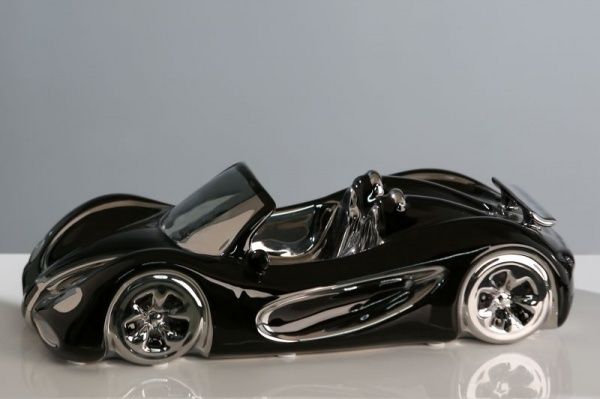 36155 Casablanca, керамический автомобиль "Кабриолет", цвет черно-серебристый Santreyd 