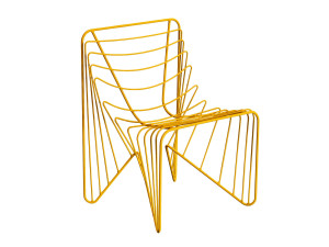 Стальной стул с порошковым покрытием