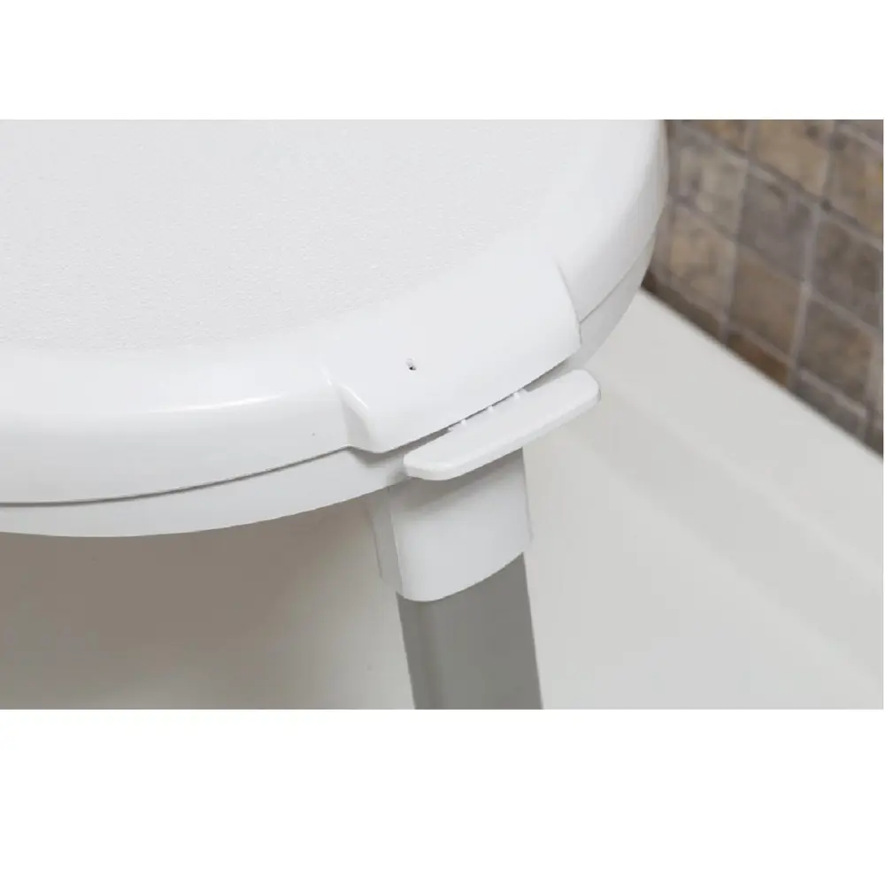 Стул для ванной Primanova регулируемый 33 см высота 43-53 см цвет белый группа безопасности STLM-2017538 - Вид №4
